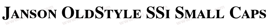 Janson OldStyle SSi Small Caps字体转换